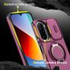 Magnetic Metal Ring Stand Armor Case For Xiaomi Redmi A7 Pro 4G Slide Push Window Lens Protection TPU Plastic Phone Cover Shell