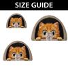 1Pcs Small Cat Semi Circle Welcome Doormat Non-Slip for Outdoor Patio Porch Kitchen Bathroom Entryway Floor Mat