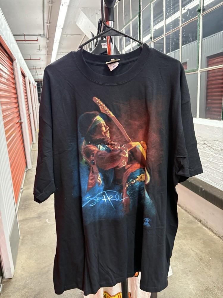 

Vintage Jimi Hendrix 2XL Mens Shirt Liquid Blue Y2K New Unisex T-Shirt XXXXL