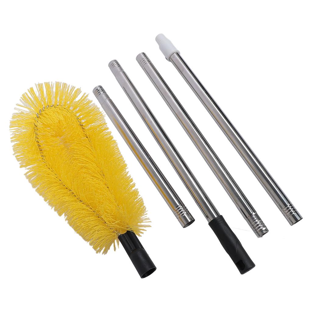 Gutter Cleaning Brush with Stainless Steel Long Rods Nylon Adjustable Gutter Cleaning Tool for Roof