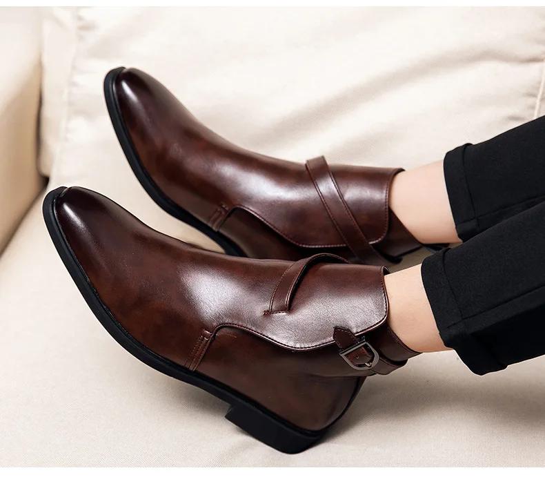 Neue Herren-Business-Casual-Stiefel für Herbst 2024 – Trendmode, große Größen 38–48