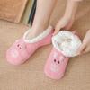 Women's Cartoon Coral Fleece Floor Socks - Soft Slipper Socks & Bare Leg Sleeves for Home, Christmas, or Sleep