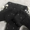 2025 Autumn/Winter European Fashion Pearl Rhinestone Halter Bandage Dress