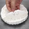 3.5inch Round Mat Paper Doily Lace Brim Biscuit Cupcake Pad for Fried Food Dessert Cookies Party Wedding Table Decor