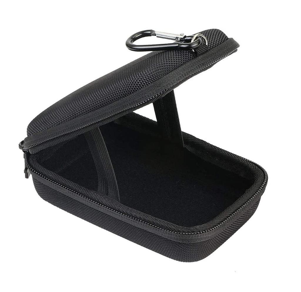 Khanka Protective Storage Case Compatible with RICOH PENTAX Digital Cameras WG-90/WG-80/WG-8/WG-70/WG-60/WG-50/WG-40/WG-30 (Black Zipper)