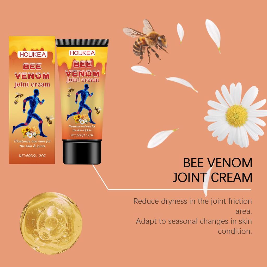60g Bee Venom Aloe Vera Joint Care Stick Moisturizing Joint Cream Knee Nourishing Sports Care Portable