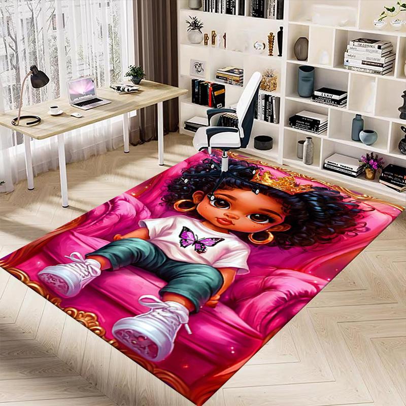 1PC Butterfly Crown Extra Large Non-Slip Floor carpet, Office, family, bedroom, Studio Large Area Rug,Longlasting Material-J0394