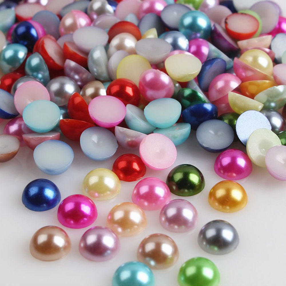 2000pcs Half-round Flatback Acrylic Pearl For Nail Art Phone Craft U Pick 2000pcs Half-round Flatback Acrylic Pearl For Nail Art Phone Craft U Pick
