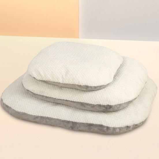 Dog Bed Mat Double-sided Cat Sleeping Pad Pet Cushion with Removable Washable Cover Supportive Pet Bedding for Floor Crate
