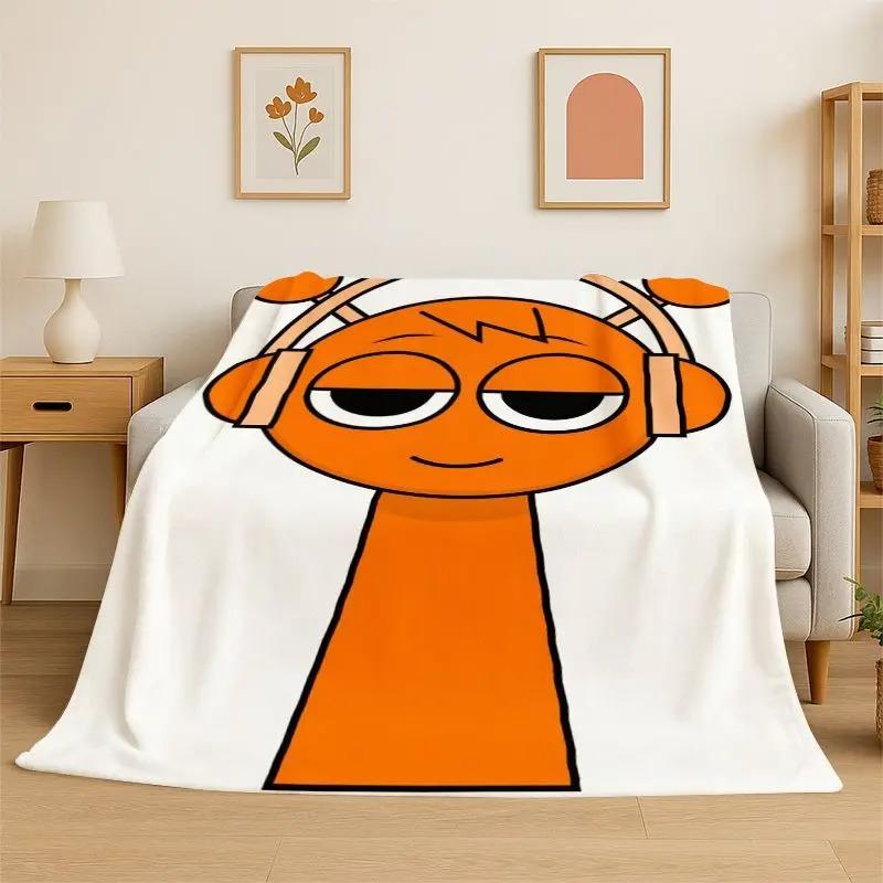 Coperta di Flanella Super Morbida Cartone Animato Gioco S-Sprunki Comoda Biancheria da Letto Copridivano Arredamento per la Casa Regalo Ragazzi Adolescenti Ragazze Bambini