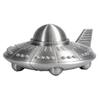 Yangyizhi 3D-gedrucktes UFO-Modell Figur, Sci-Fi-Raumschiff Dekoration, Einteilige Handwerkskunst mit klarer Textur, Mini-Ornament für Schreibtisch-Vitrine