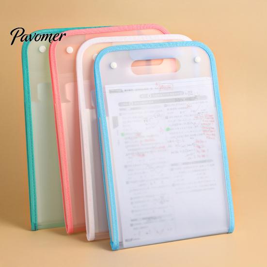 Thick Stitched Carrying Handle Folder Translucent Vertical Expanding File Organizer with 13 Pockets, Accordion Folders Reinforced Labels, A4