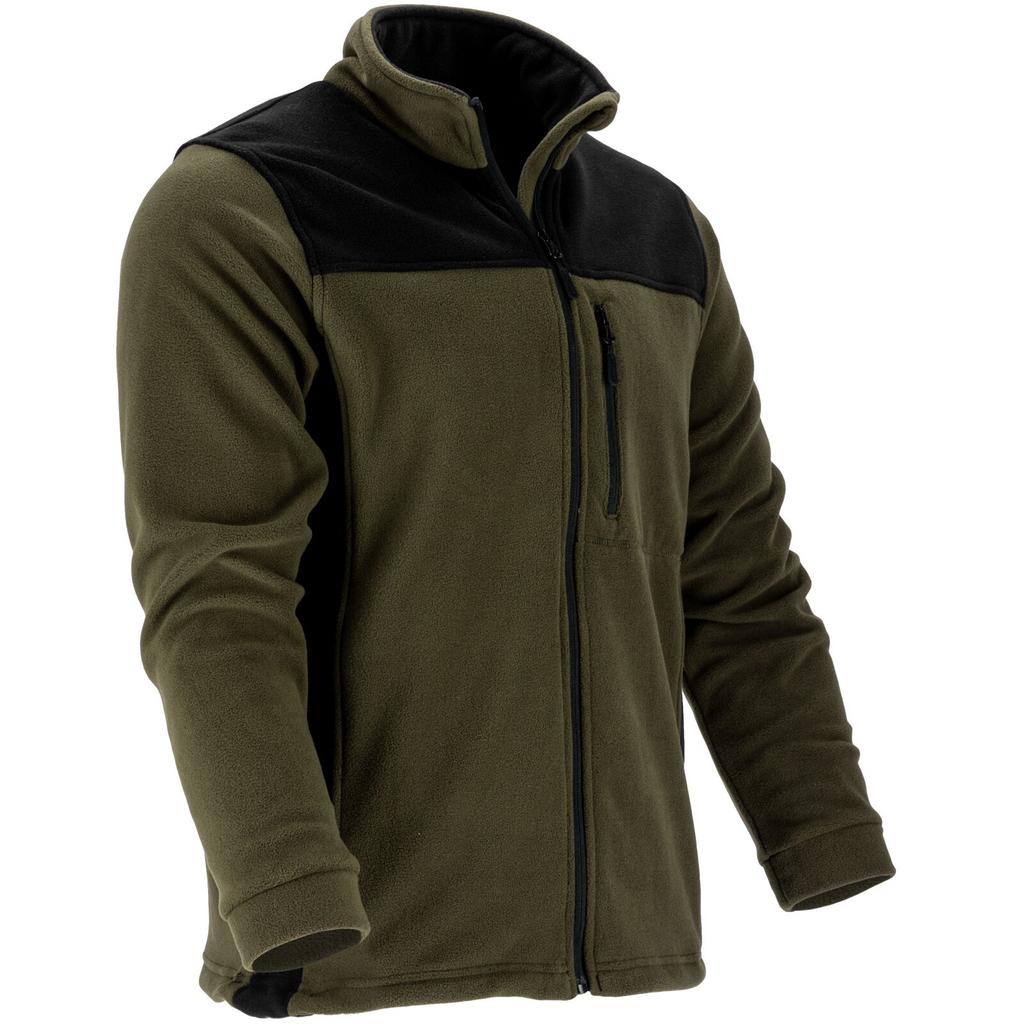 Fleece Sweatshirt. Khaki-Black, "2Xl", Ce, Lahti