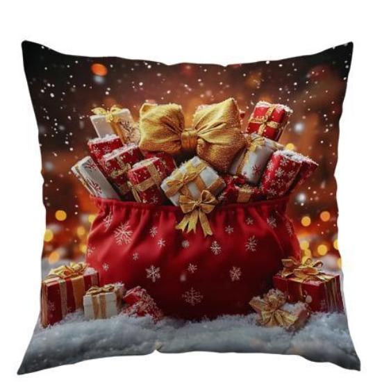 Neue Weihnachts-Kissenbezüge Wohnzimmer Bedruckte Dekokissenbezüge Nordische Weihnachts-Kissenbezüge