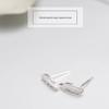 Beixi Sterling Silver Feather Stud Earrings - Elegant, Fashionable, Korean Style, Versatile, Fresh Design for Women.