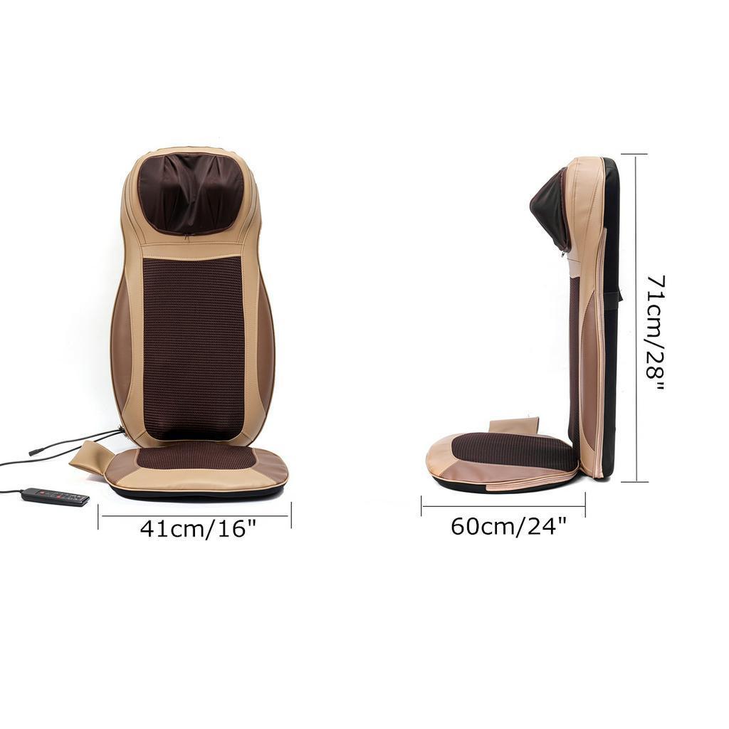 Pain Relief Electric Heating Vibrating Back Massager Chair Office Massage Lumbar Heating Full Body Massage Neck Mattress