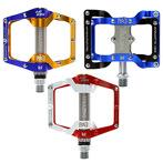 Advanced Strong and Durable Aluminum Ultralight Pedal Alloy Mountain Cheap Ultralight  Bicycle Pedal Ball Bearing красный