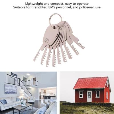 Stainless Steel Multifunctional Lever Tools Sturdy Lock Installation Pry Bar Durable Rust-proof Bottle Opener Manual Tools