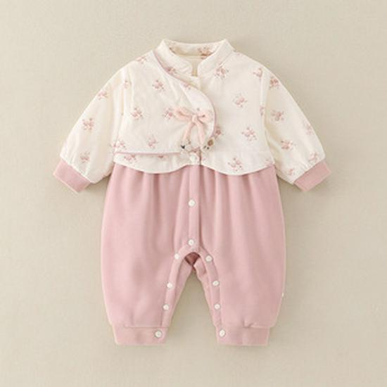 Baby Fleece Onesie: Autumn/Winter Double-Sided Flannel Romper