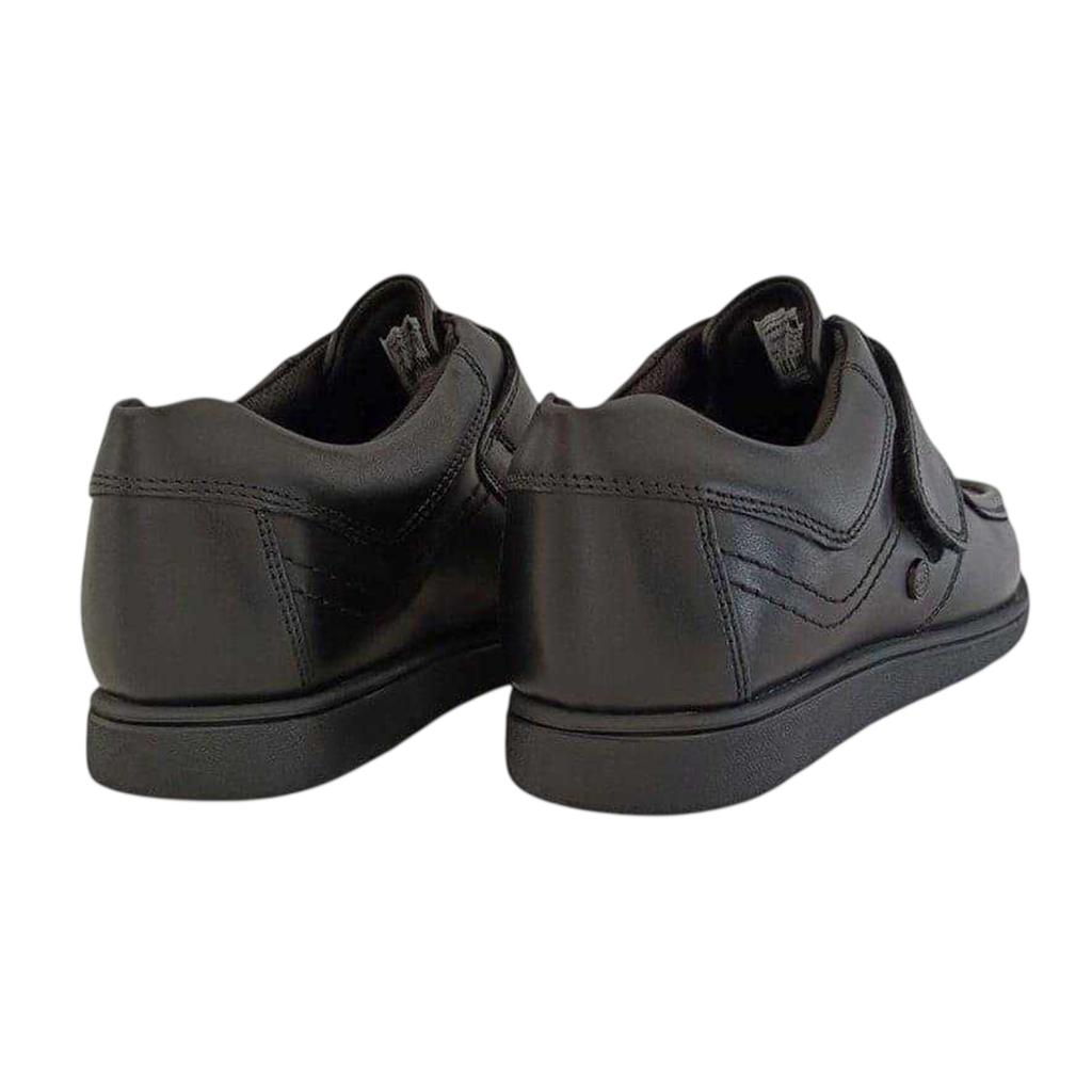 Waltham Childrens/Kids Waltham Vel Leather Flat School Shoes