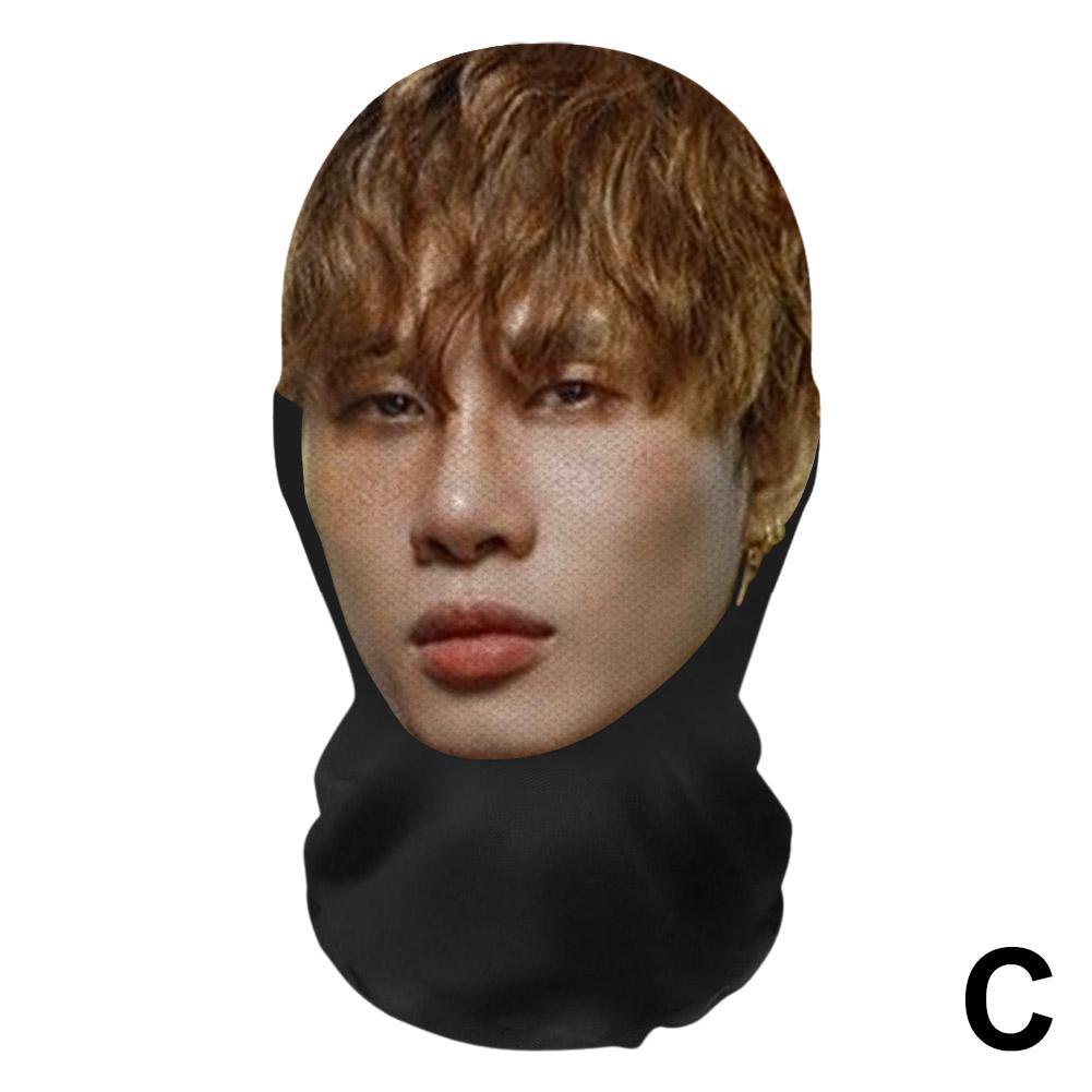 Nová 3D tištěná celoobličejová maska Elastická síťovina Pro Unisex Cosplay Pokrývka hlavy Párty Simulace Kukla Čepice Pokrývka hlavy Prodyšná Rekvizita