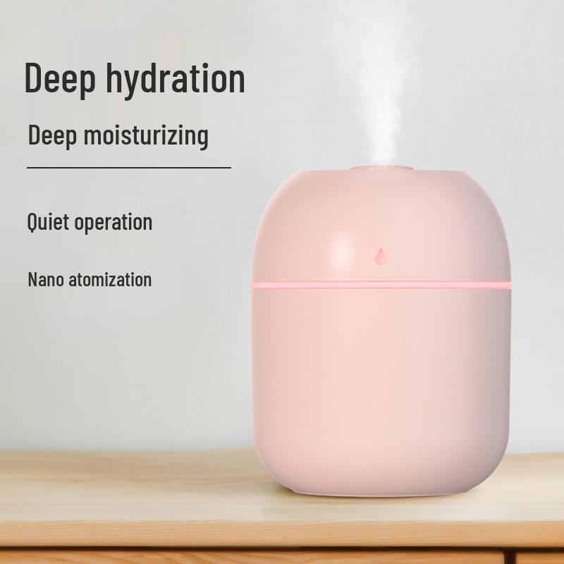 USB Colorful Water Drop Silent Indoor Air Humidifier with Large Spray