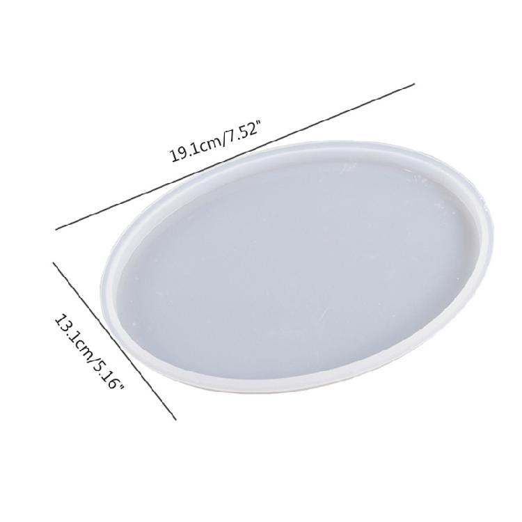 Stampo a Vassoio Specchio in Silicone Utilizzato per Realizzare Artigianato in Resina per Decorazioni Fai-da-Te per la Casa