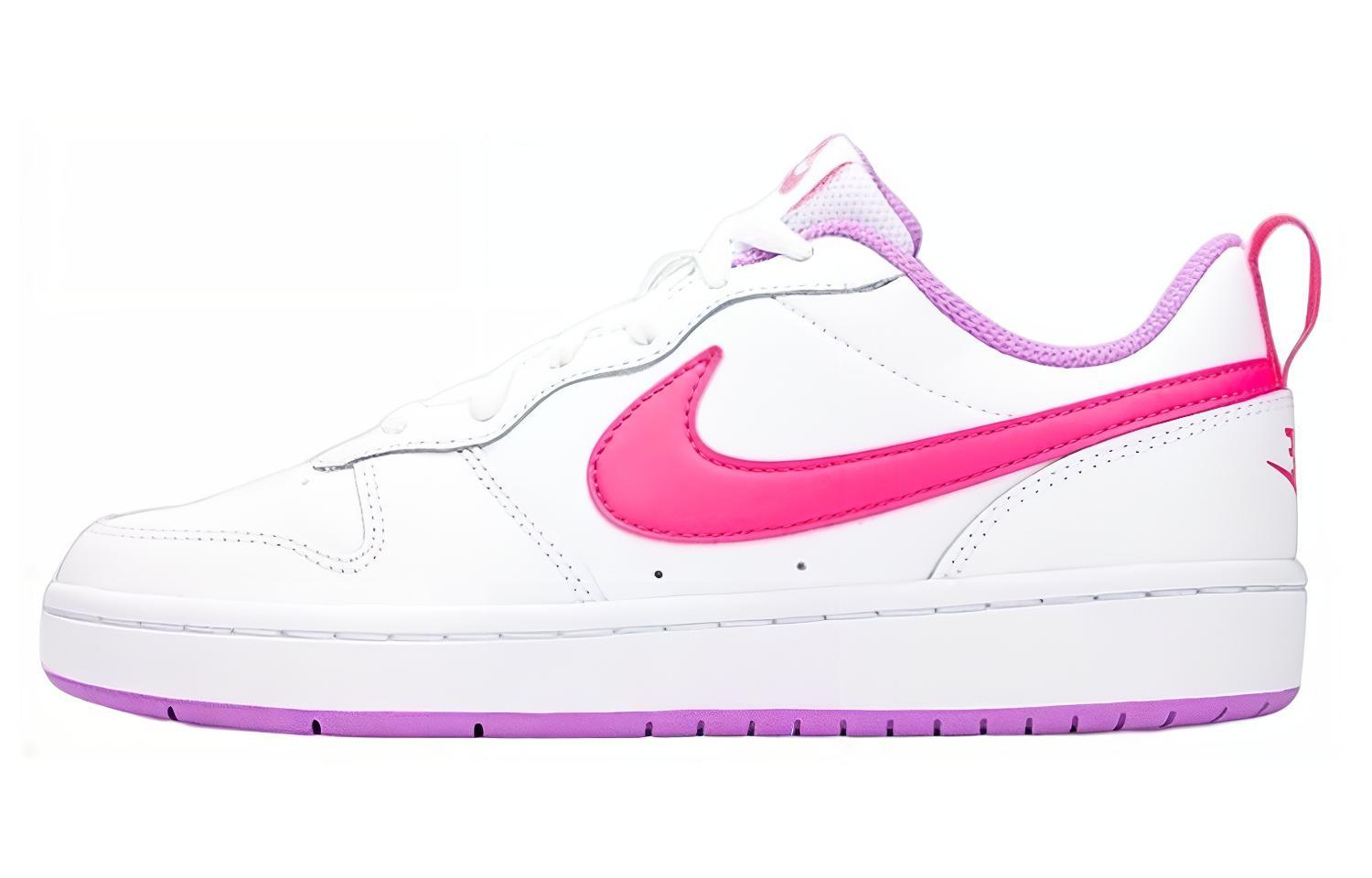 

Nike Court Borough 2 Low 2 Synthetic Leather Slip Resistant Cushioning Abrasion Resistant Low top BQ5448-111 38.5