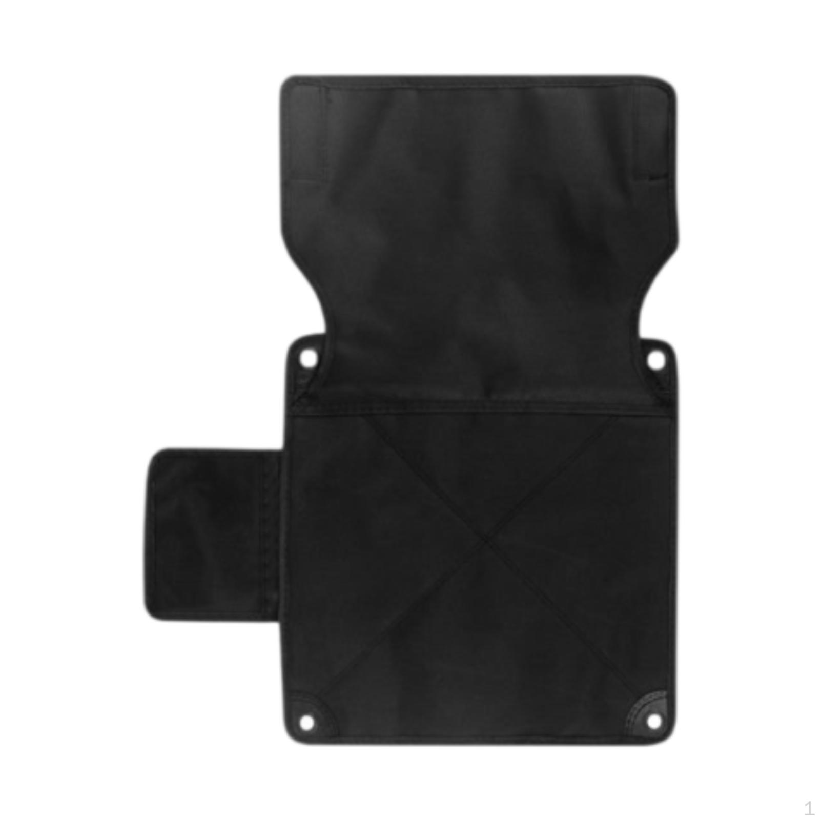 

Тканина для заміни складного стільця, повсякденне сидіння для піших прогулянок, верх замінює чохол для табуретки Black 39x39cm