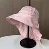 Summer eaves sunscreen bucket hat women's new anti-ultraviolet neck protection shawl sun hat outdoor quick-drying mountaineering hat