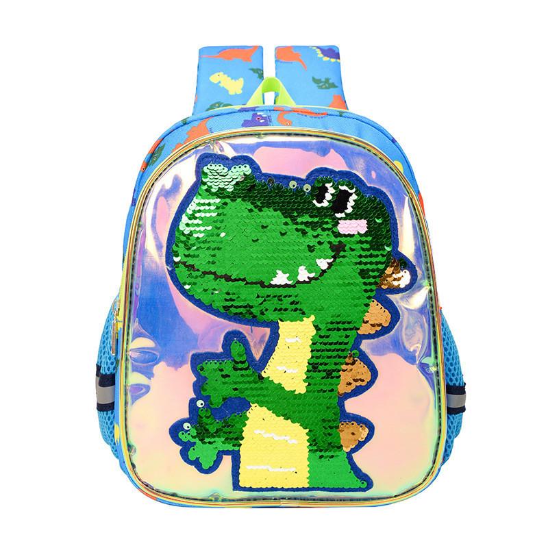 Charming Sequin Dinosaur Preschool Backpack Neutral For Boys And Girls