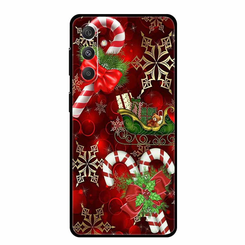 Christmas Case For Samsung Galaxy S24 S25 5G Cases Soft Silicone Bumper for S24 S25 Plus S23 FE S24 FE S25 FE 5G Protector Shell