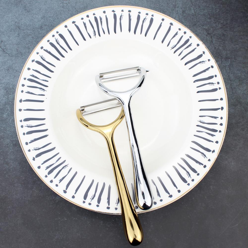 Užitečná škrabka na zeleninu/ovoce slitina zinku odolná ostré zuby kovové julienne škrabky struhadlo loupací kráječ praktický kuchyňský nástroj