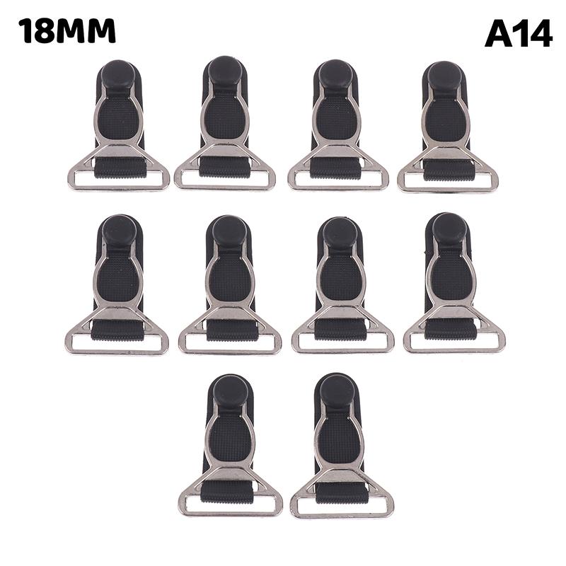 10Pcs 10/12/15/18Mm Metal Adjust Buckle For Corset Leg Garter Belt Clip Hook Suspender Ends Buckles Hosiery Stocking Grips