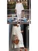 Lace Milk Silk Loose Mid-Length Dress - European & American Style
