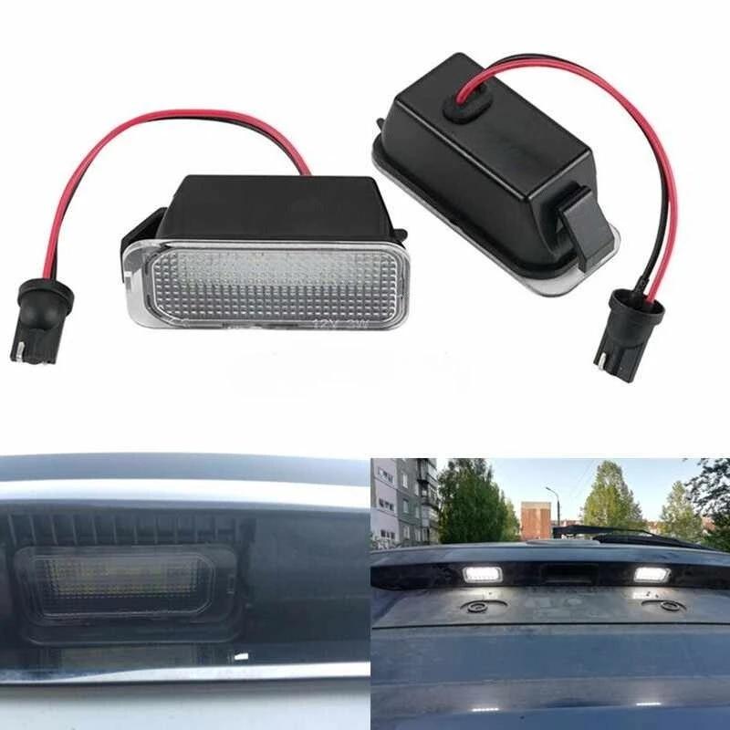 1/2Pcs License Plate Light for Ford KUGA S MAX MONDEO MK4 MK5 MK2 FIESTA 2008-2019 FOCUS ABS Plastic 12V LED Number Signal Light