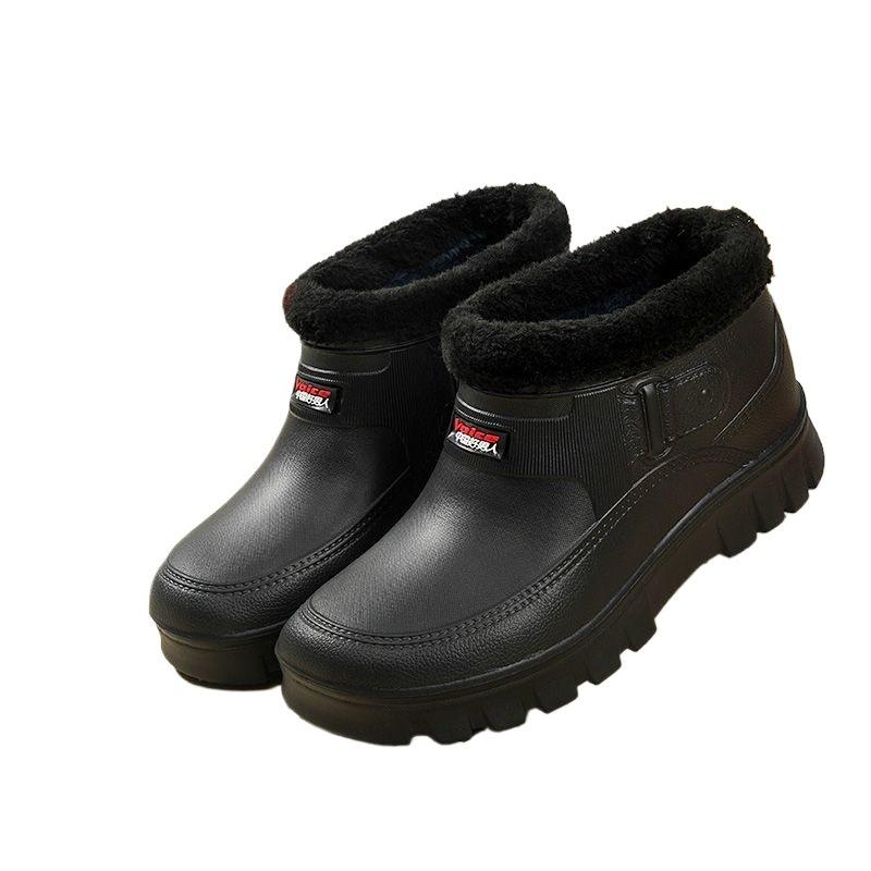 Waterproof Cotton Shoes for Men and Women, Warm In Winter, Piled and Thickened At Home, Cold Storage, Car Wash Foam Shoes, New Rain Shoes