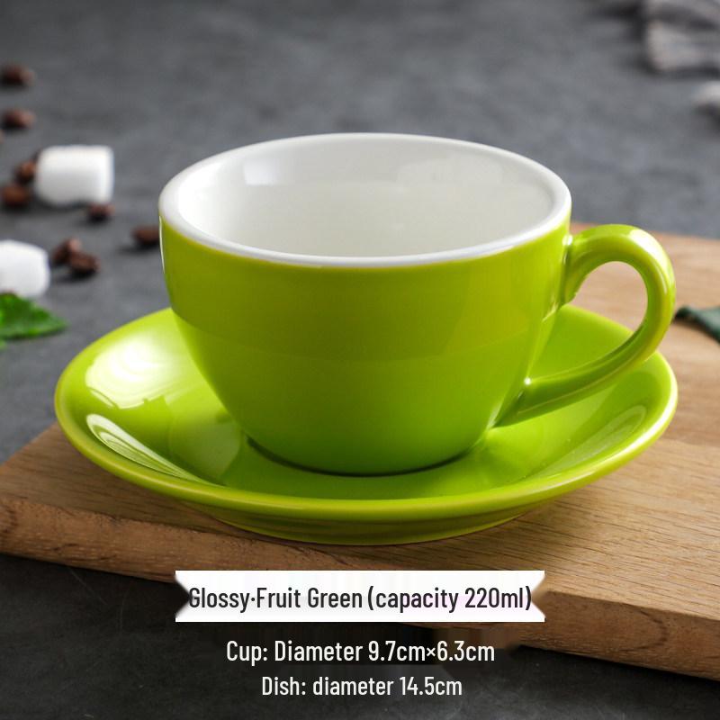 

Керамический набор чашек для капучино и латте с логотипом соревнований - 220 мл 220ml