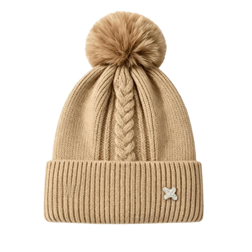 Ear Protection Knitted Cap Windproof Pompoms Hat Casual Winter Hat Outdoor