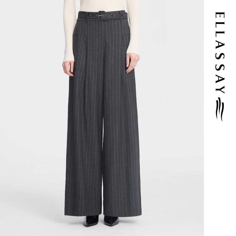 

ELLASSAY Женские повседневные брюки широкого кроя из мериносовой шерсти M