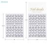 Horse Pattern Nail Art Stickers – Black & White Self-Adhesive Manicure Decals, Multiple Poses for Stylish Nail Designs