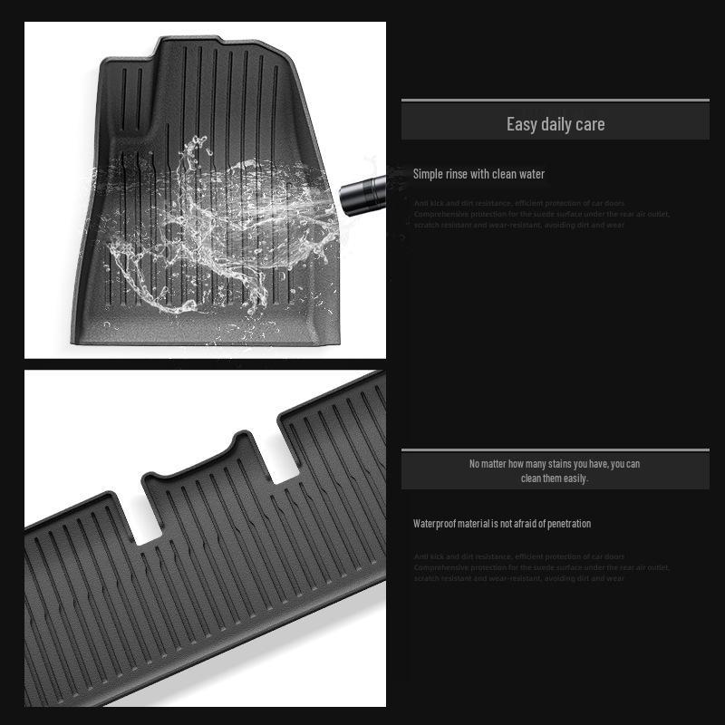 New Tesla Model 3 Right-Hand Drive TPE Floor Mats - Injection Molded, Set of 24