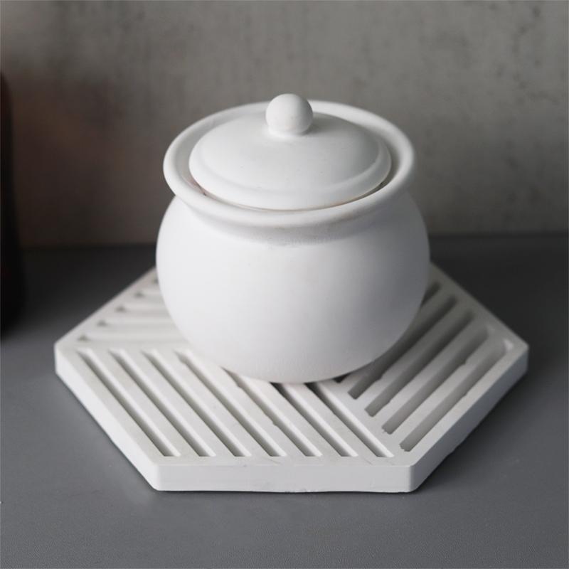 DIY Runder Gips Kerzenglas Silikonform mit Deckel Zement Harzform Handgemachte Vase Vorratsglas Heimdekoration Handwerk Ornamente