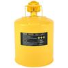 Safety Can, 19 L Type I Yellow Safety Can for Diesel with Stainless Steel Flame Arrester, Self-Closing Lid, and PE Funnel, Carbon Steel Flammable Fuel