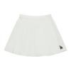 New MLB Preppy Style Collection Los Angeles Dodgers SS24 Casual Short Skirts Women's Cream 3FSKV0143-07CRS
