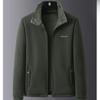 Winter Sports Fleece Jacket Men's Casual High-end Embroidered Zipper Pocket Warm Polar Jacket Male Outdoor Cold-proof Outwear
