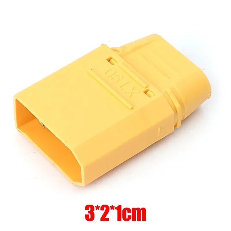 High Current XT90 Male Female Connector with Cover Welding Terminal Connector for Lithium Polymer Battery Model Charge Lead Plug