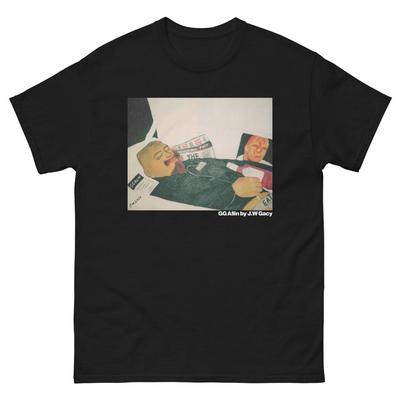 G.G Allin by J.W Gacy -Vintage Punk, Serial Killer, Crime, HardcorE UNISEX SHIRT
