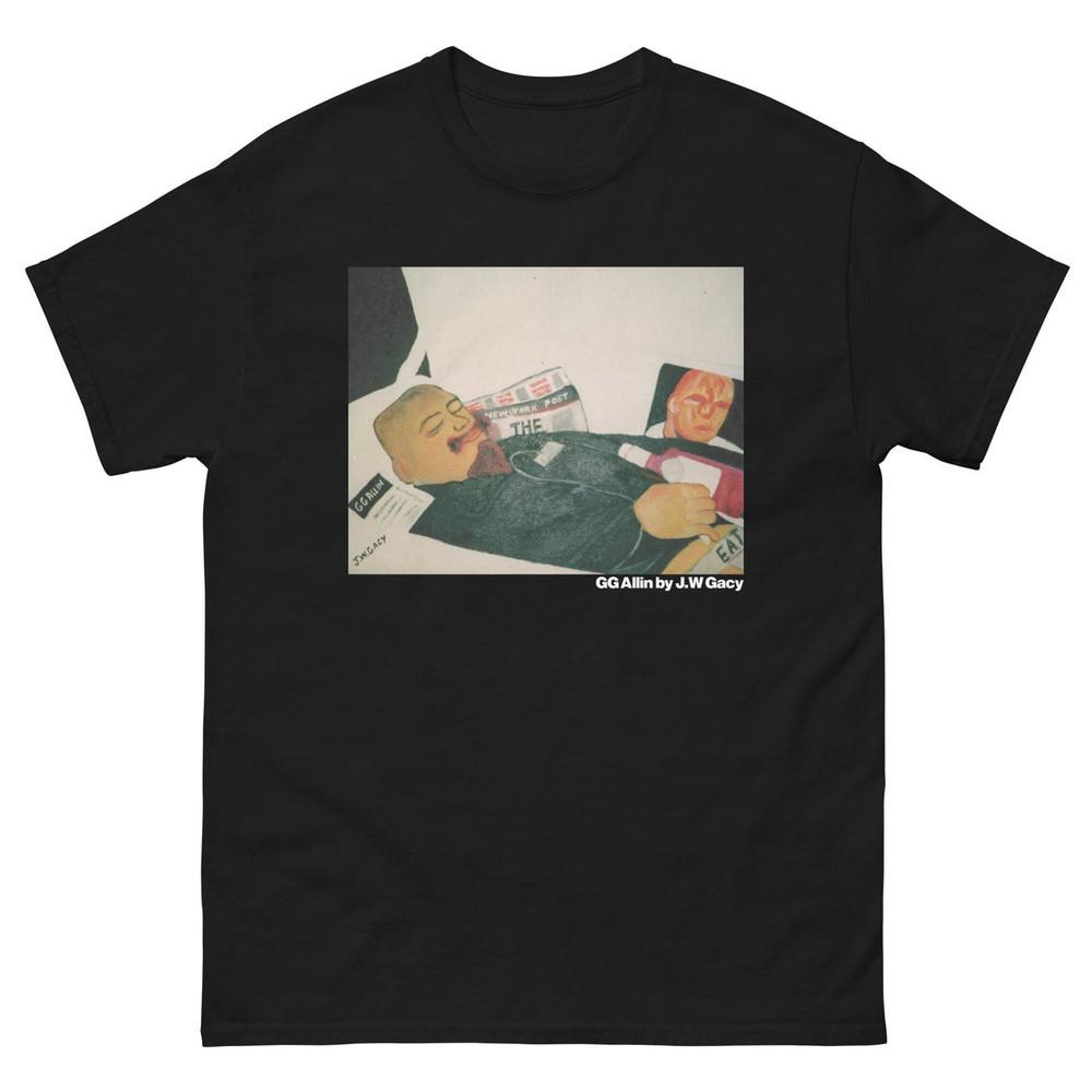 

G.G. Аллин от Дж.В. Гейси - Винтажный панк, Серийный убийца, Преступность, Хардкор ЮНИСЕКС ФУТБОЛКА 2XL