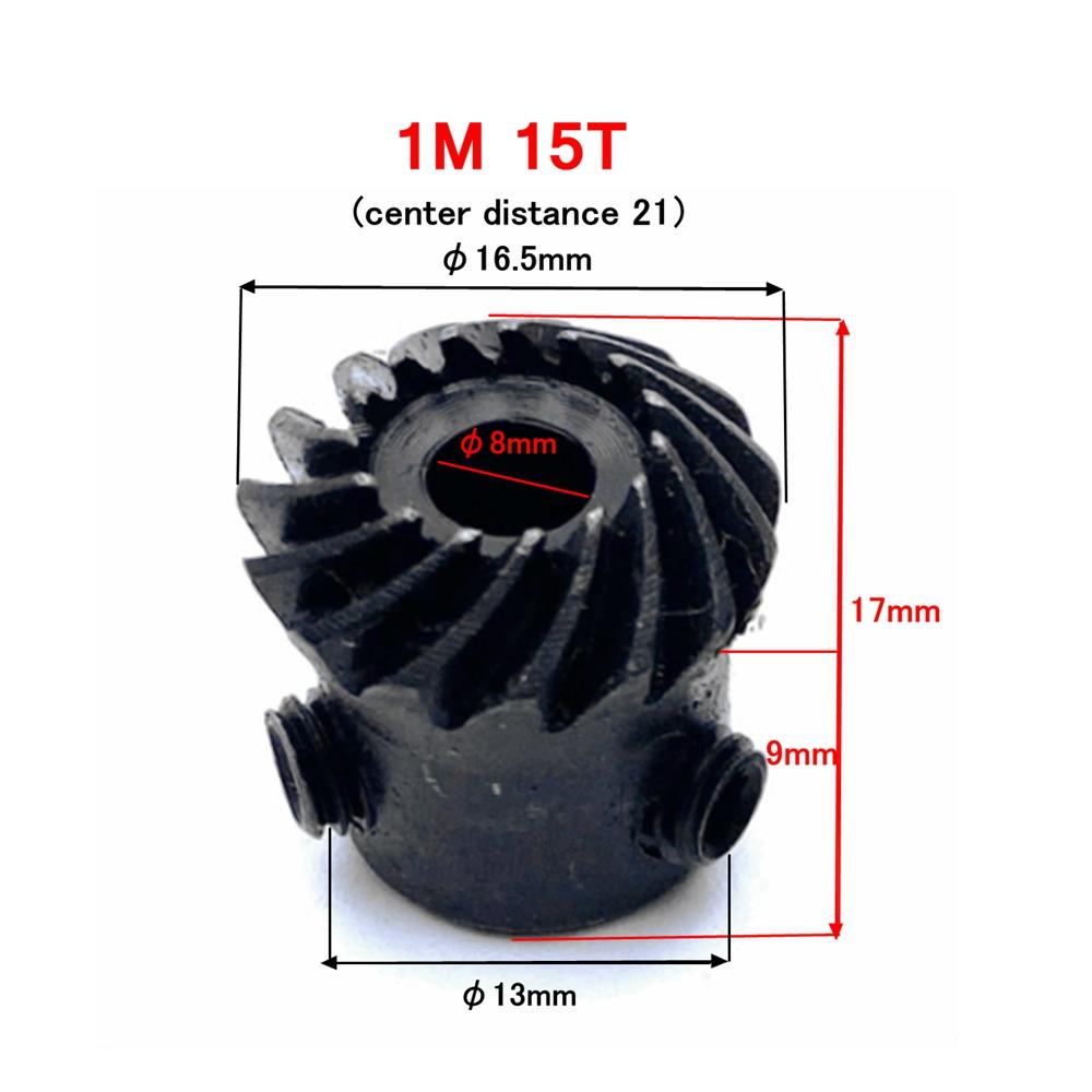 1:1 Precision Helical Bevel Gear 1M 15/20/25 Teeth 5/6/7/8MM Spiral Steel Gear 1M 20T 1M 25T